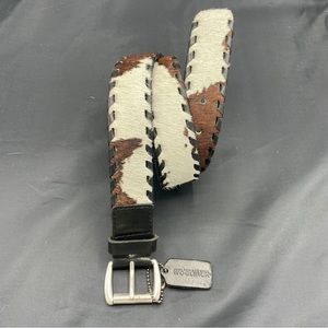 Vintage Woolrich Cow Fur Belt